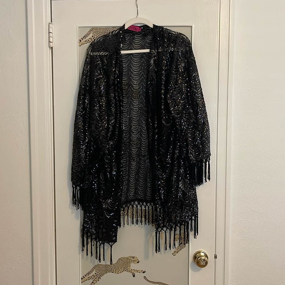 Black sequined cover